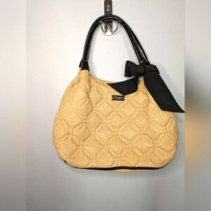 🔥 Kate Spade Quilted Seraphim Shoulder Bag Black Bow